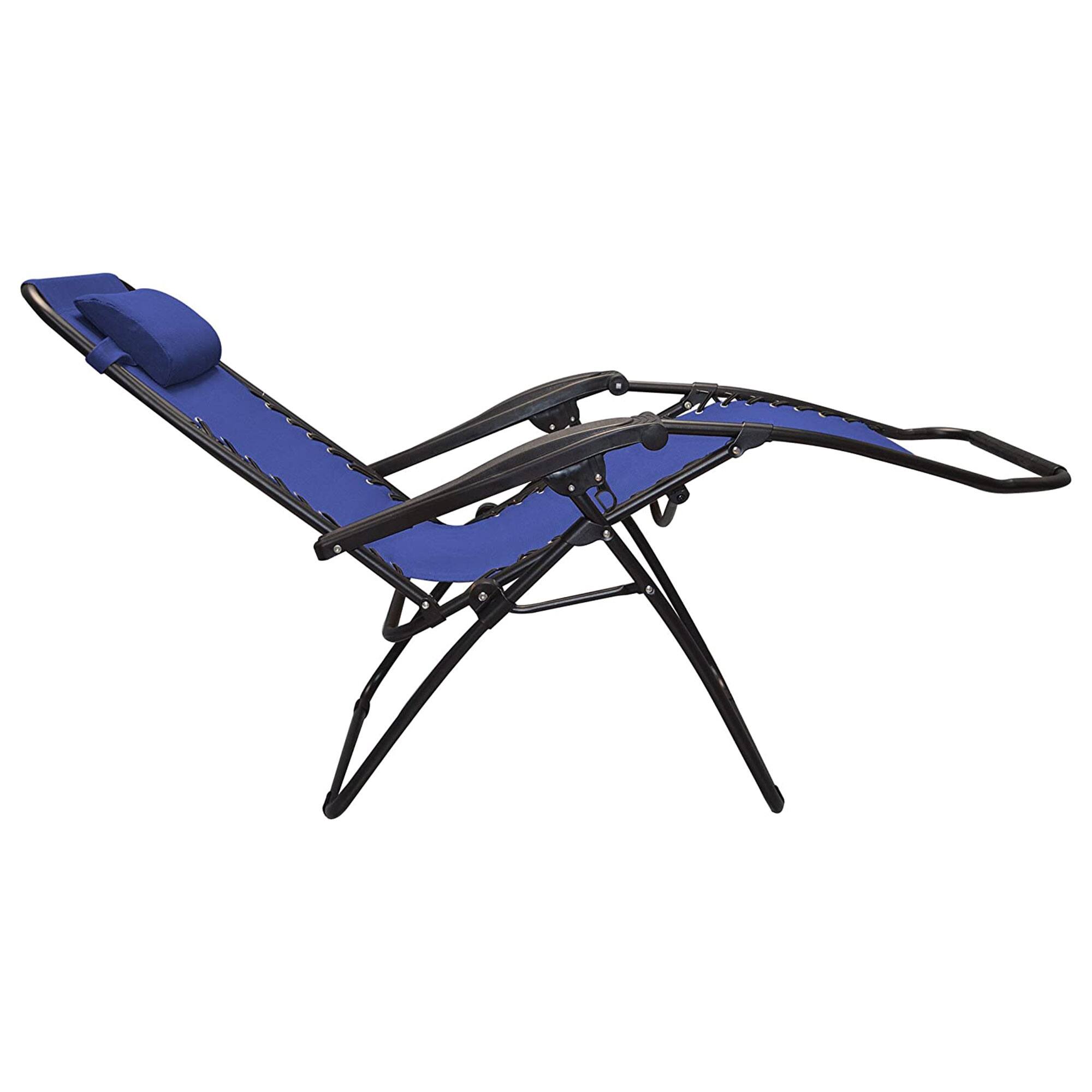 Alt View 5. Caravan Sports - Caravan Sports Zero Gravity Outdoor Folding Camping Patio Lounge Chair, Blue - Blue.