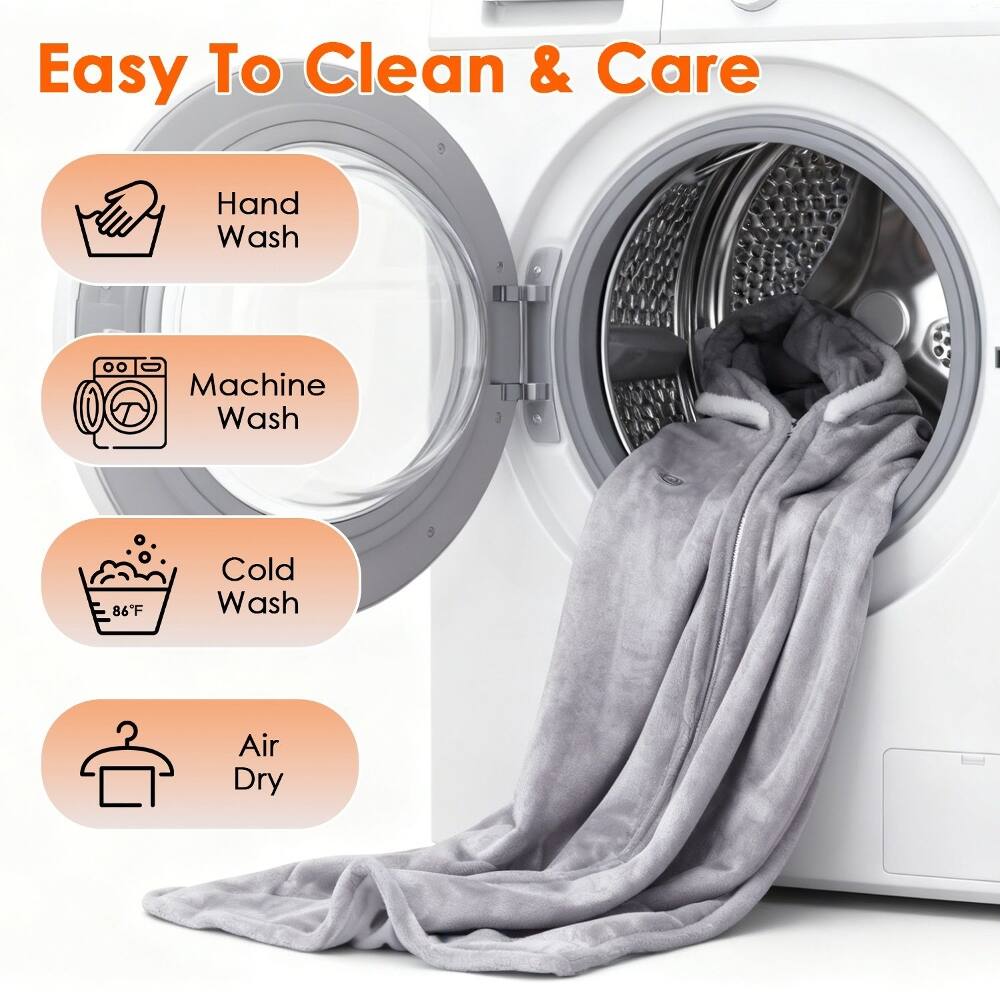 Easy To Clean & Care

- Hand Wash
- Machine Wash
- Cold Wash (86°F)
- Air Dry