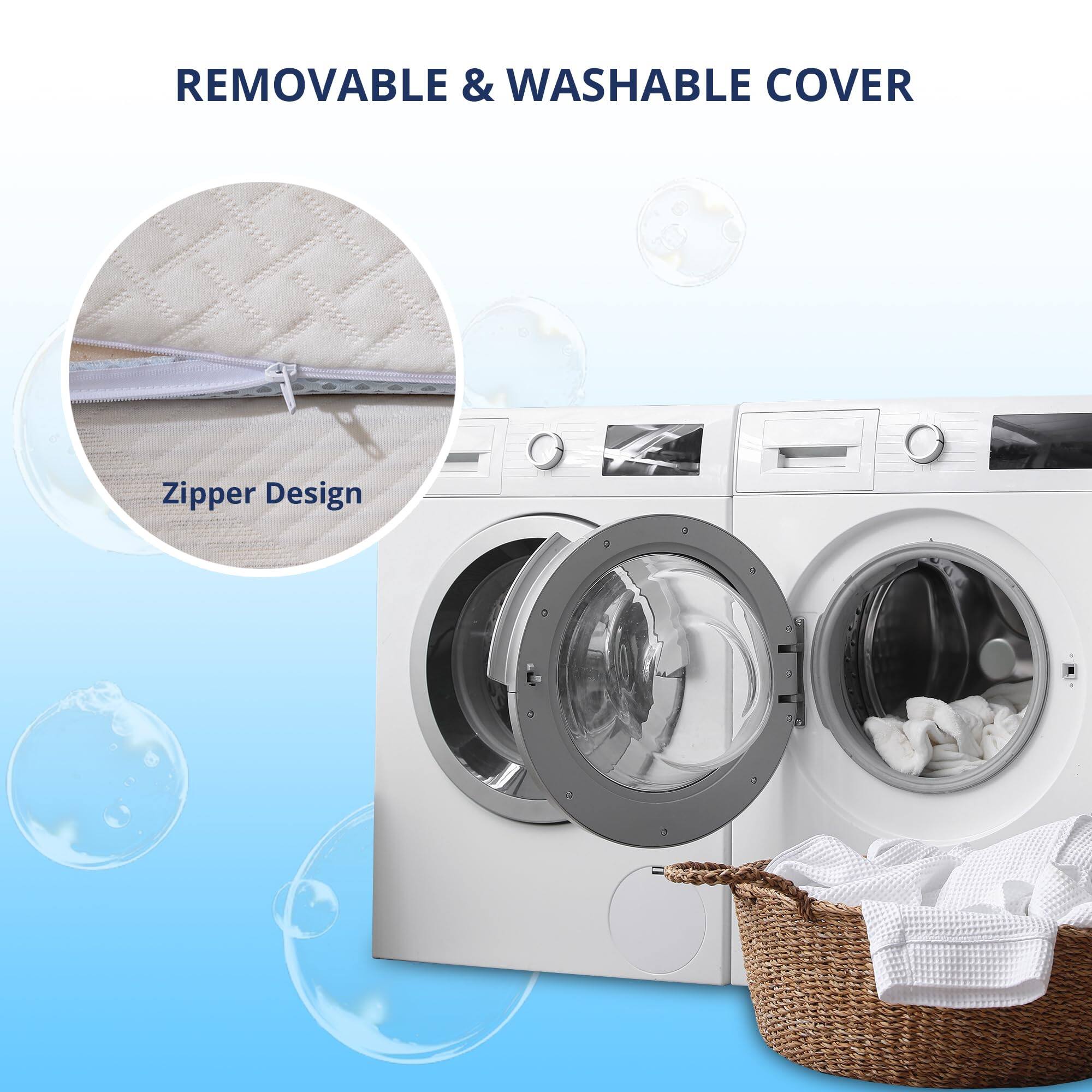 REMOVABLE & WASHABLE COVER

Zipper Design