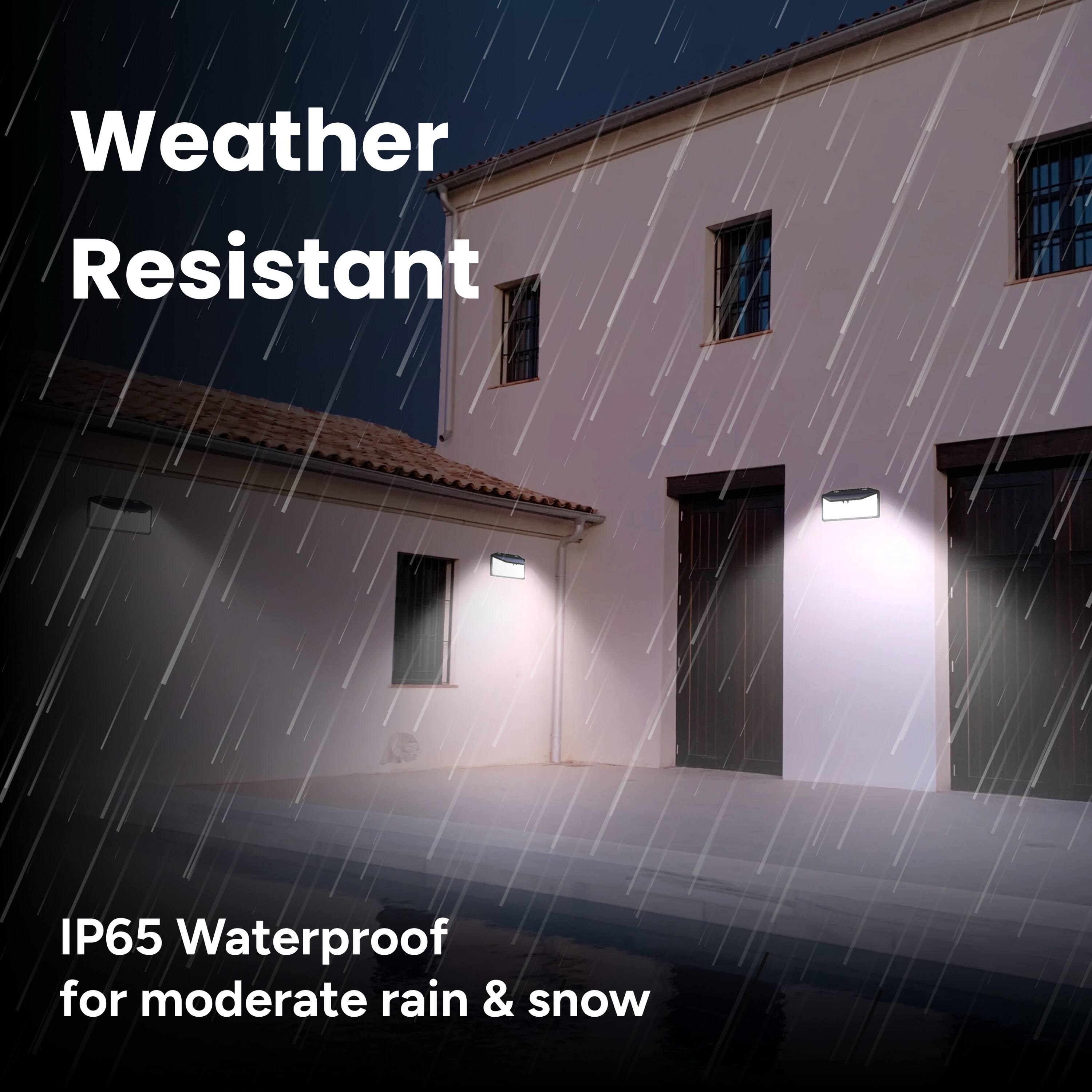 Weather Resistant
IP65 Waterproof for moderate rain & snow
