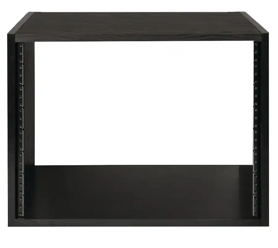 Gator 8U Wooden Studio Rack, with Sleek Black Oak Laminate Finish ...