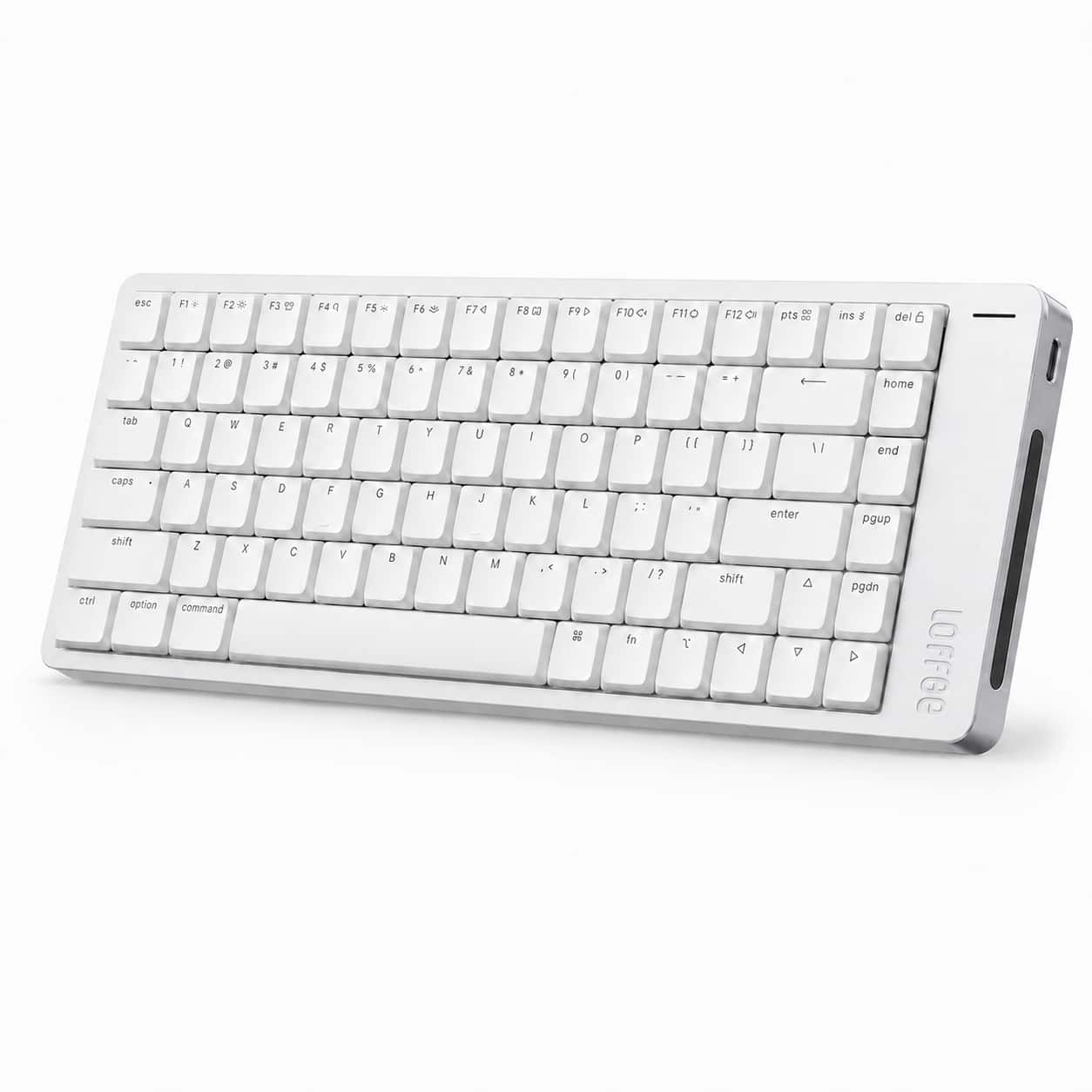 Lofree - Flow2 84-Key Low-Profile Triple-Mode Wireless Mechanical Keyboard with Surfer Linear Switches - White