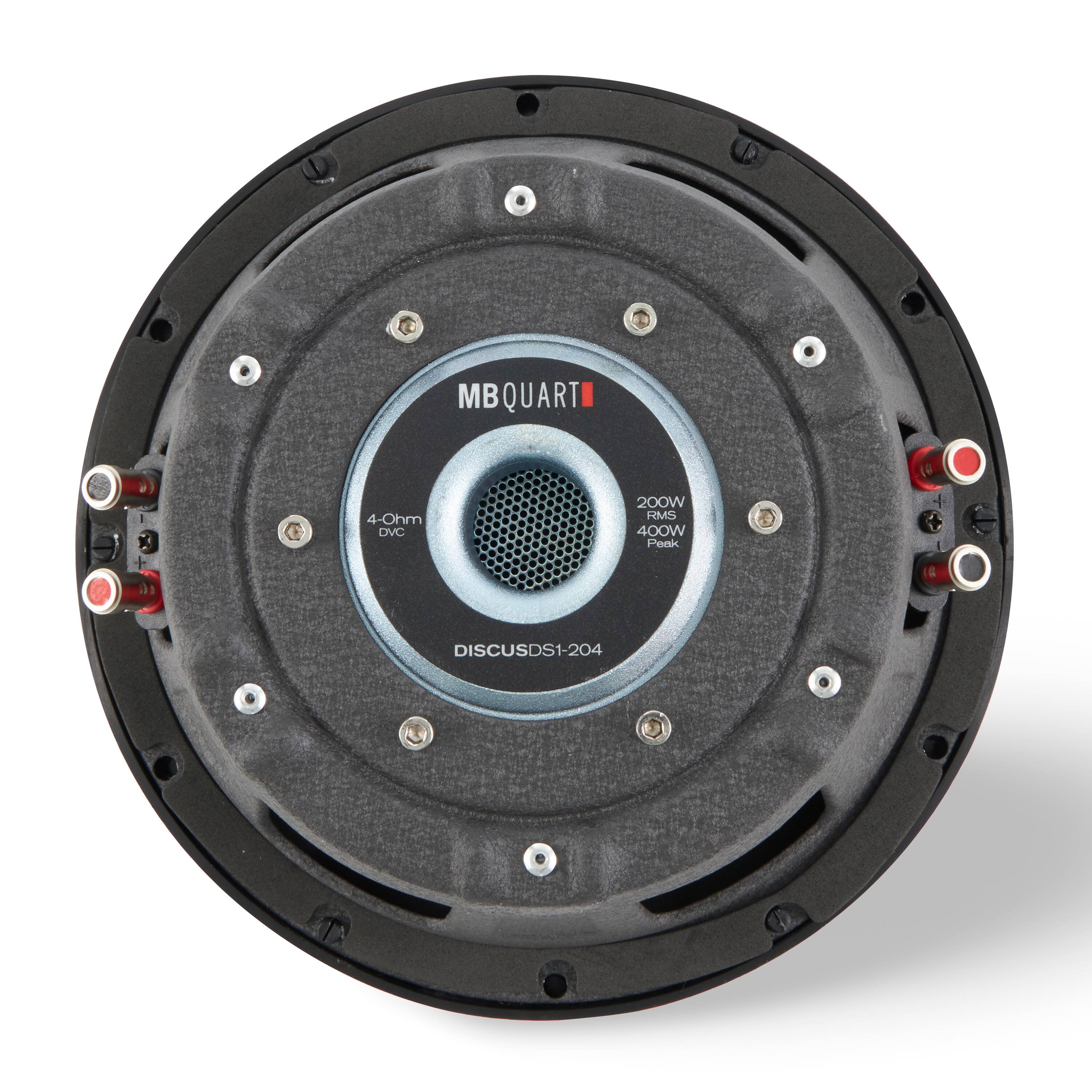 MBQUART  
DISCUSDS1-204  
4-Ohm DVC  
200W RMS  
400W