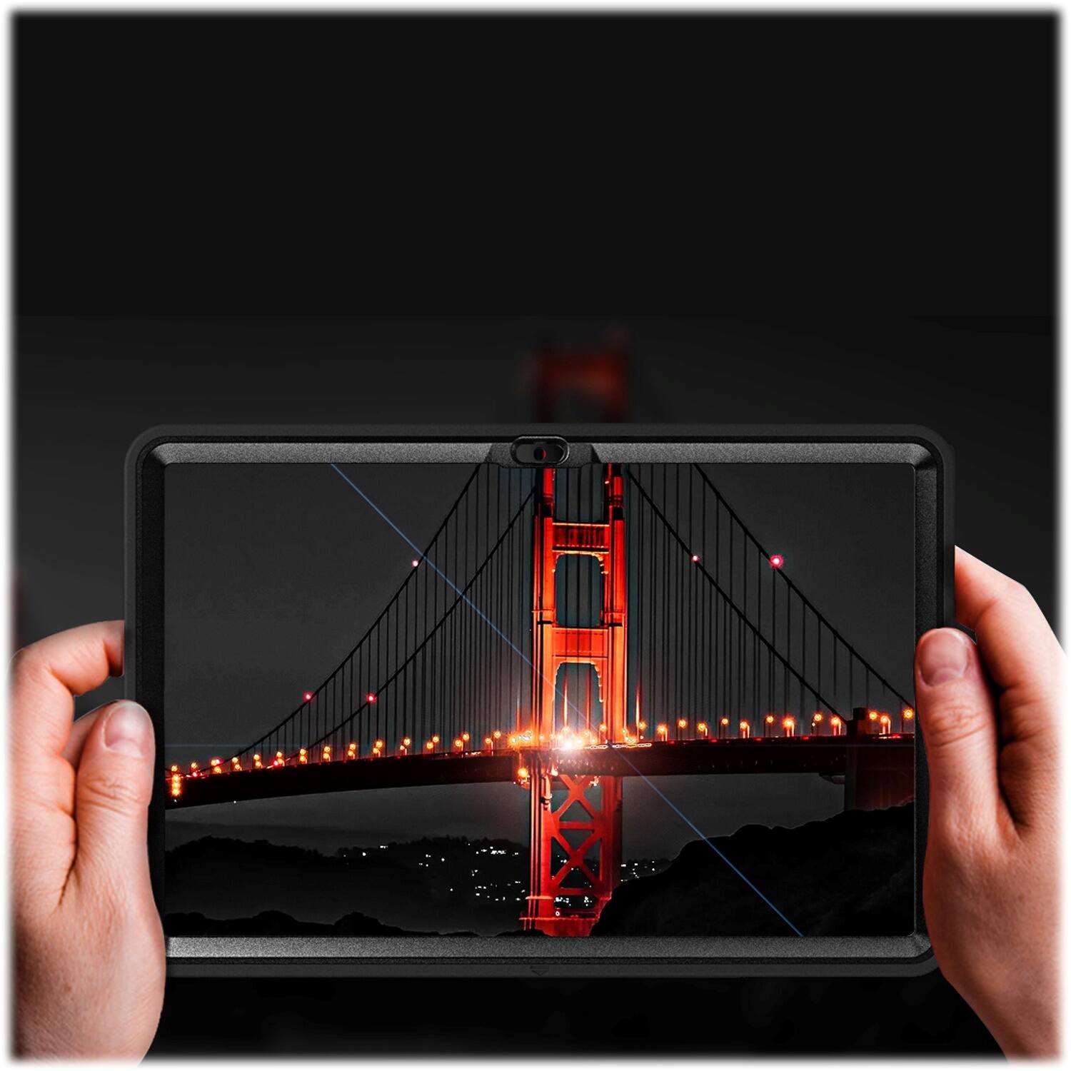 Alt View 17. SaharaCase - Protection Hand Strap Series Case for Samsung Galaxy Tab S10+, Tab S9+, Tab S9 FE+, and Tab S8+ - Black.