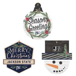 Jardine - Jackson State Tigers Ornament Bundle - White