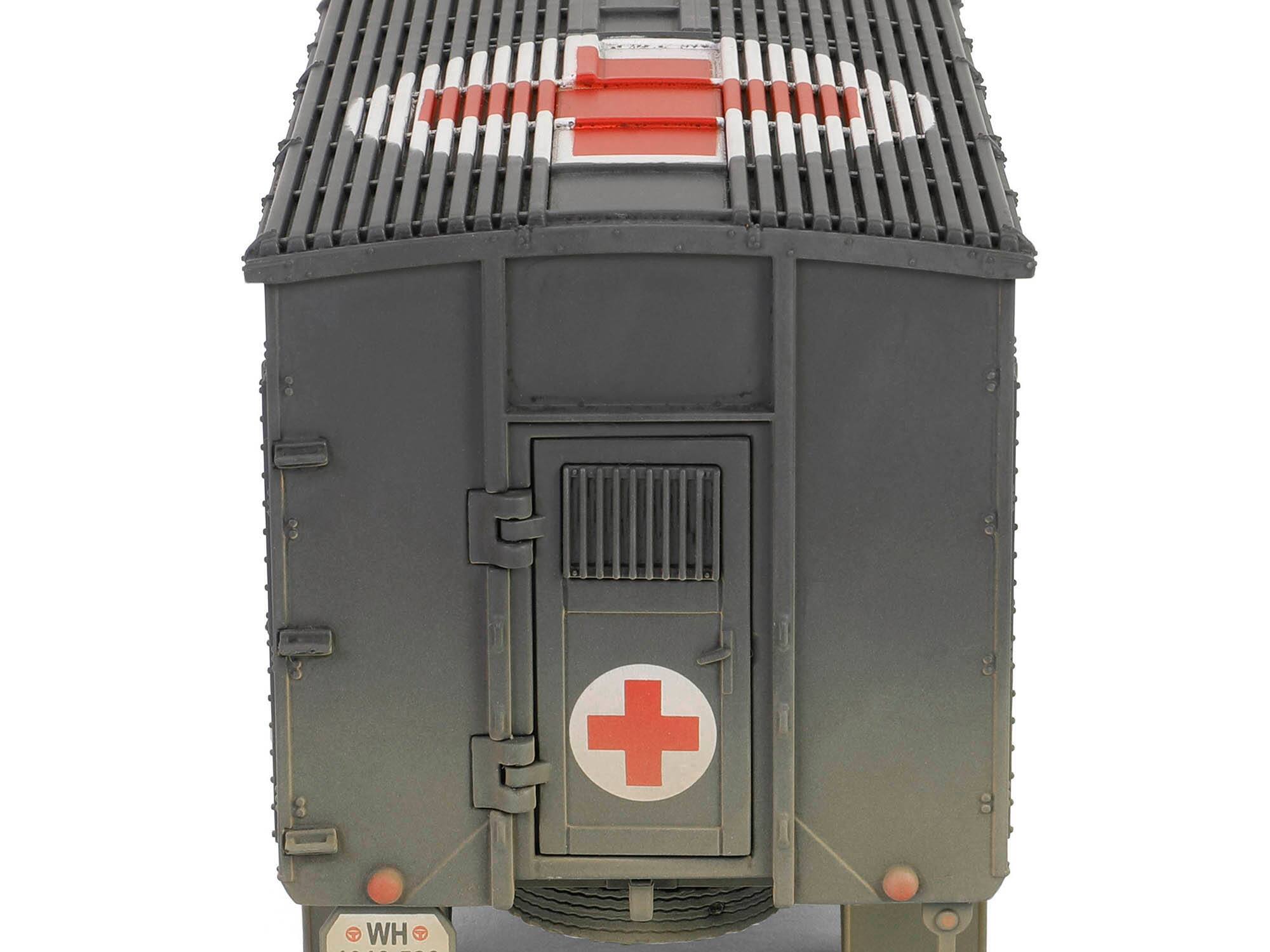 Alt View 4. Forces Of Valor - Opel-Blitz Kfz.305 Ambulance Gray (Weathered) "German Army" "Armoured Fighting Vehicle" 1/32 Model by Forces of Valor.