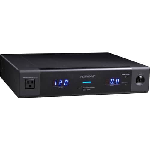 Furman - Linear Filtering AC Power Source Conditioner with Digital Meters (13 Outlets, 15A Maximum)