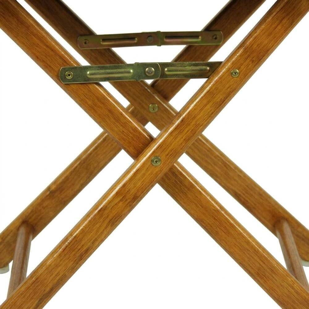 Alt View 2. FurniFact - Black Director's Chair - Honey Oak Frame/Black Canvas.