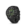 Garmin - Instinct Crossover AMOLED Tactical Edition GPS Smartwatch 47 mm Fiber-reinforced Polymer - Black with black silicone band - (2025)