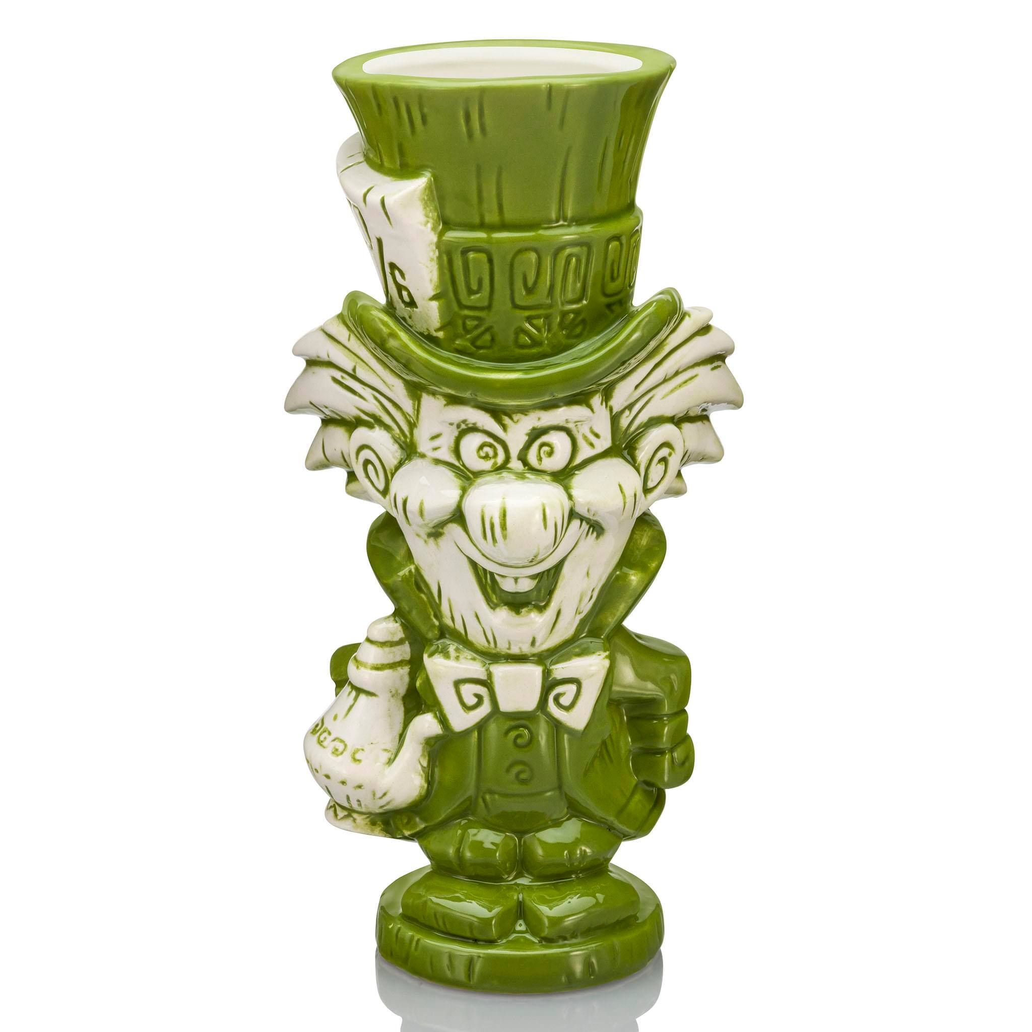 Front. Disney - Geeki Tikis Disney Alice In Wonderland Mad Hatter Ceramic Mug | Holds 10 Ounces - Green.