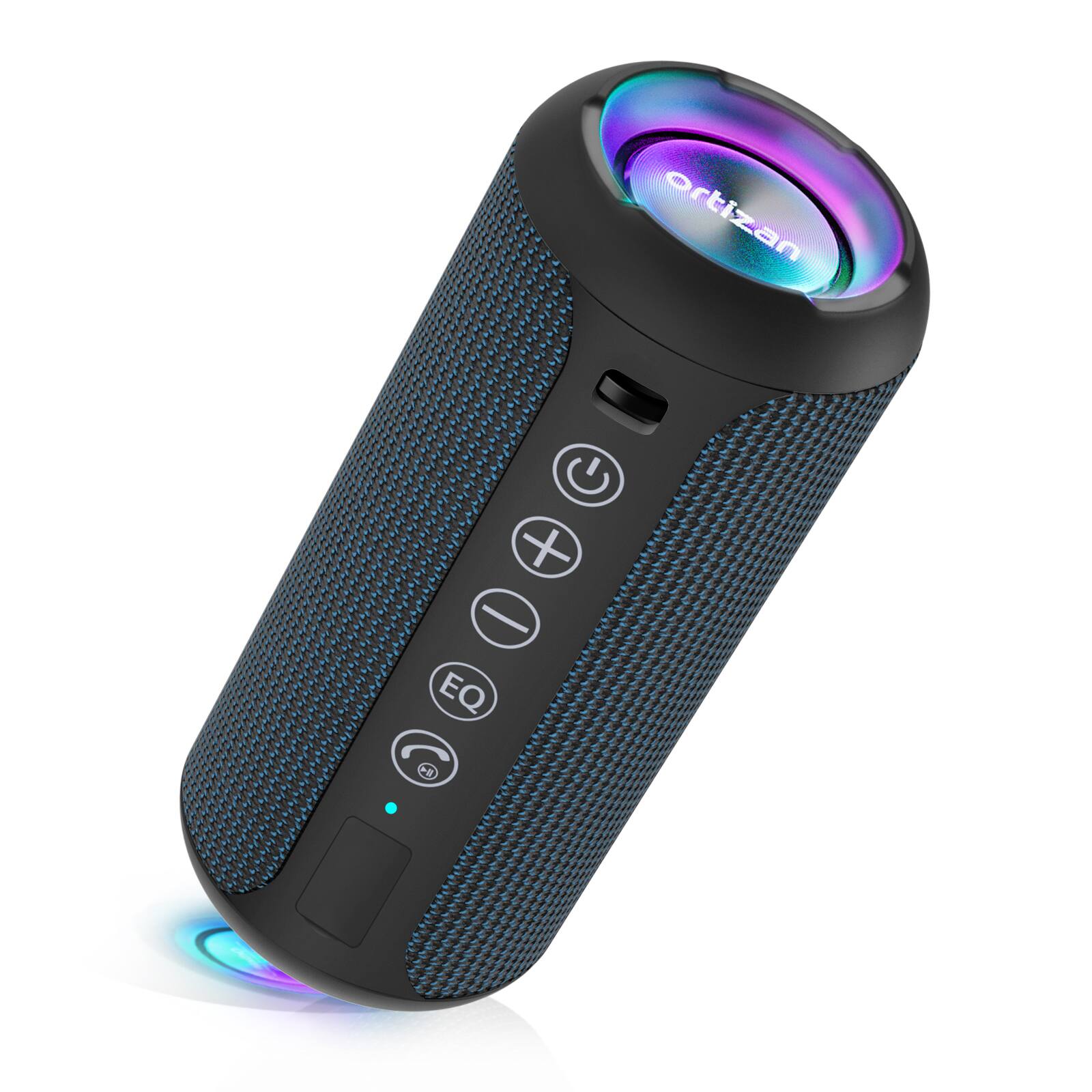 Front. Ortizan - Ortizan Portable Bluetooth Speaker, IPX7 Waterproof, TWS, 30H Playtime, Deep Bass, Navy - Navy.