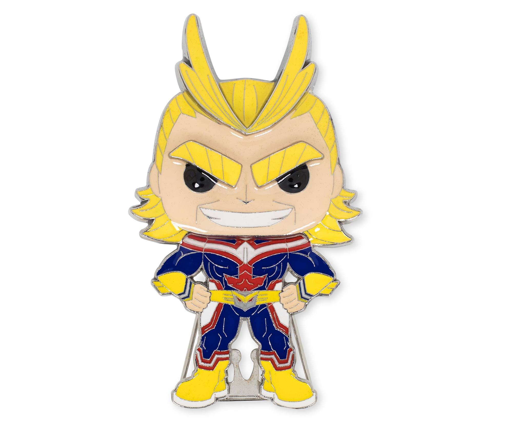 Front. Funko - My Hero Academia 3-Inch Funko POP Pin | All Might - Yellow.
