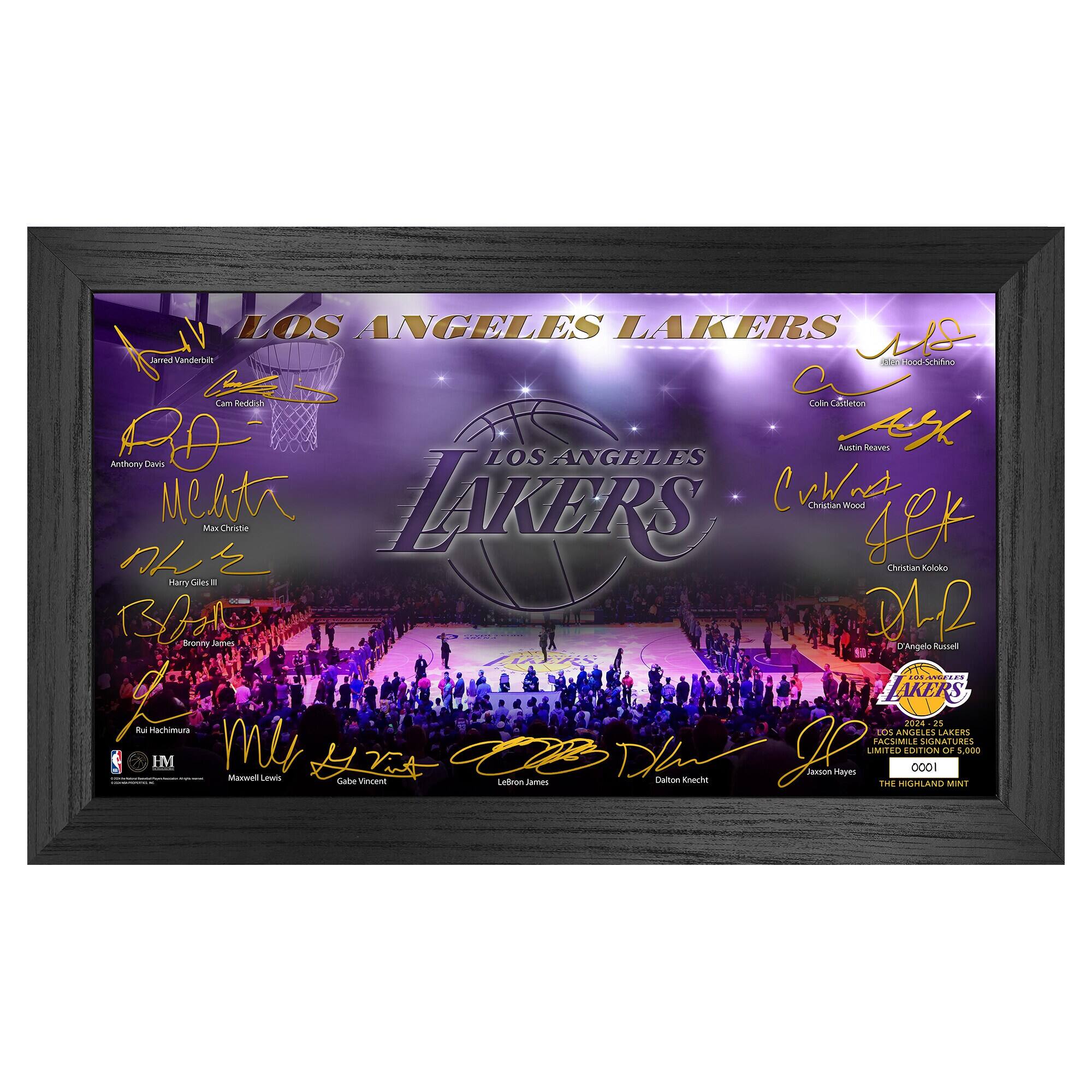 Los Angeles Lakers Signature Court Print