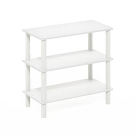 Furinno - Turn-N-Tube 26-Inch 3-Tier Freestanding Shoe Rack Storage Organizer - White