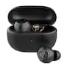 Front. JLab - Go Pop ANC True Wireless Earbuds - Black.