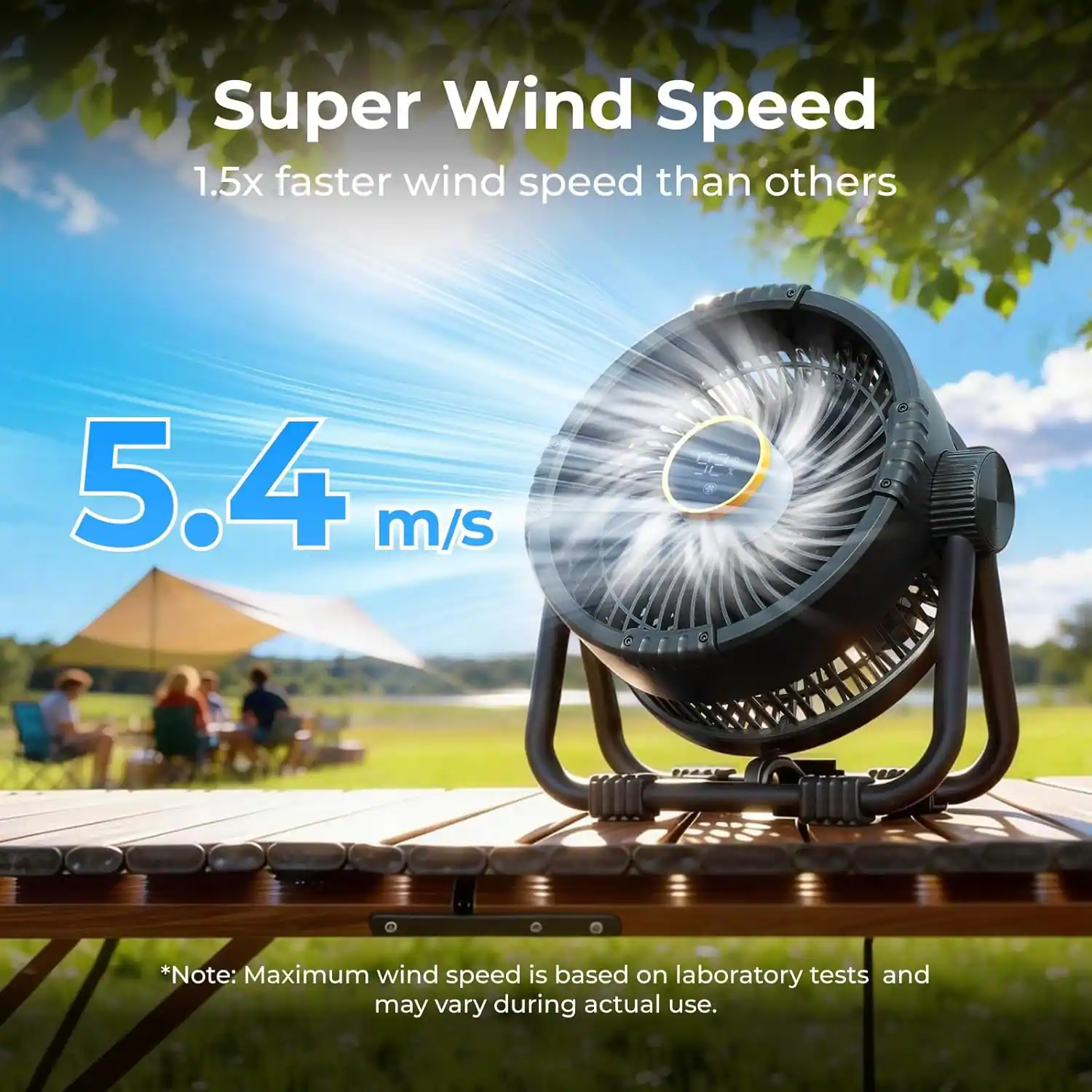 Super Wind Speed  
1.5x faster wind speed than others  
5.4 m/s  

*Note: Maximum wind speed is based on laboratory tests and may vary during actual use.