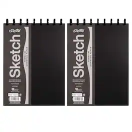 uCreate - Disc Bound Sketch Book, 9" x 12", 50 Sheets, Pack of 2