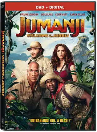 Front. Jumanji: Welcome to the Jungle - DVD.