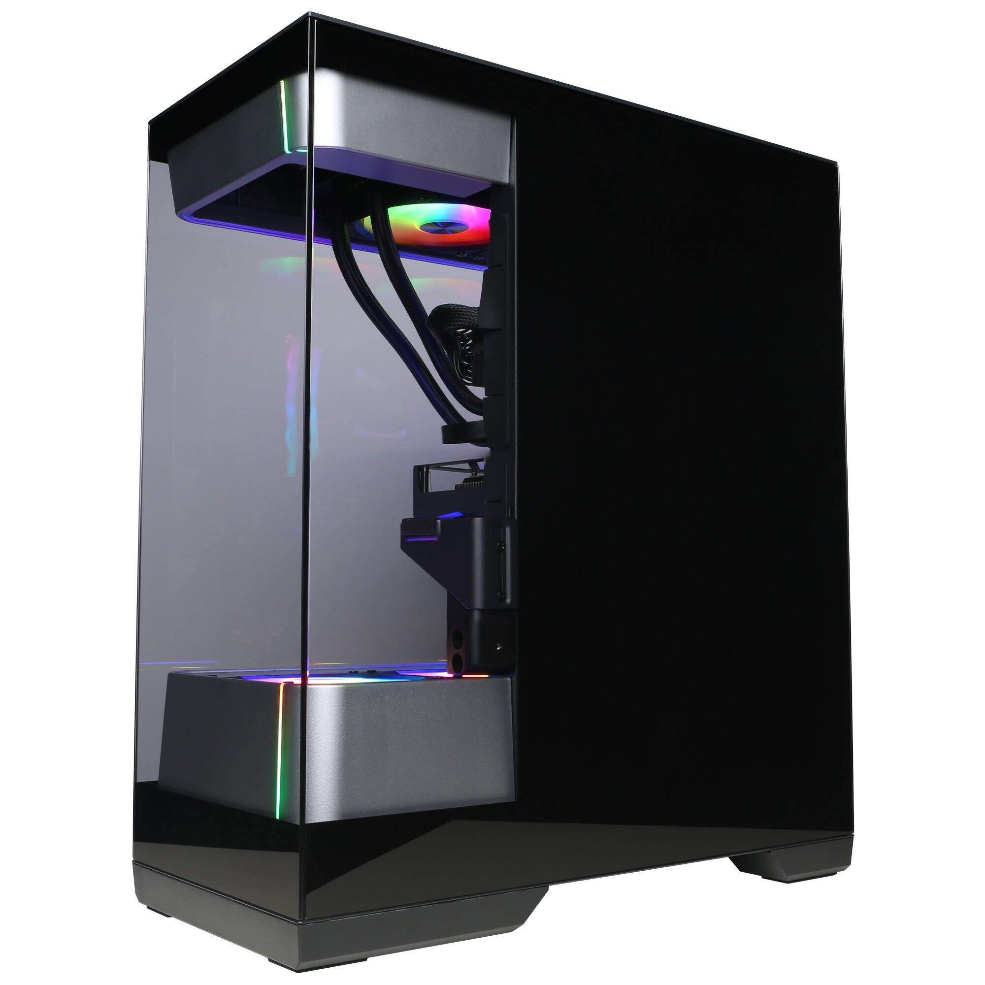 Alt View 4. CyberPowerPC - Gaming Desktop - Intel Core Ultra 9 285 2025 - AMD Radeon RX 9060 XT 16GB - 32GB DDR5 Memory - 2TB SSD Storage - Black.