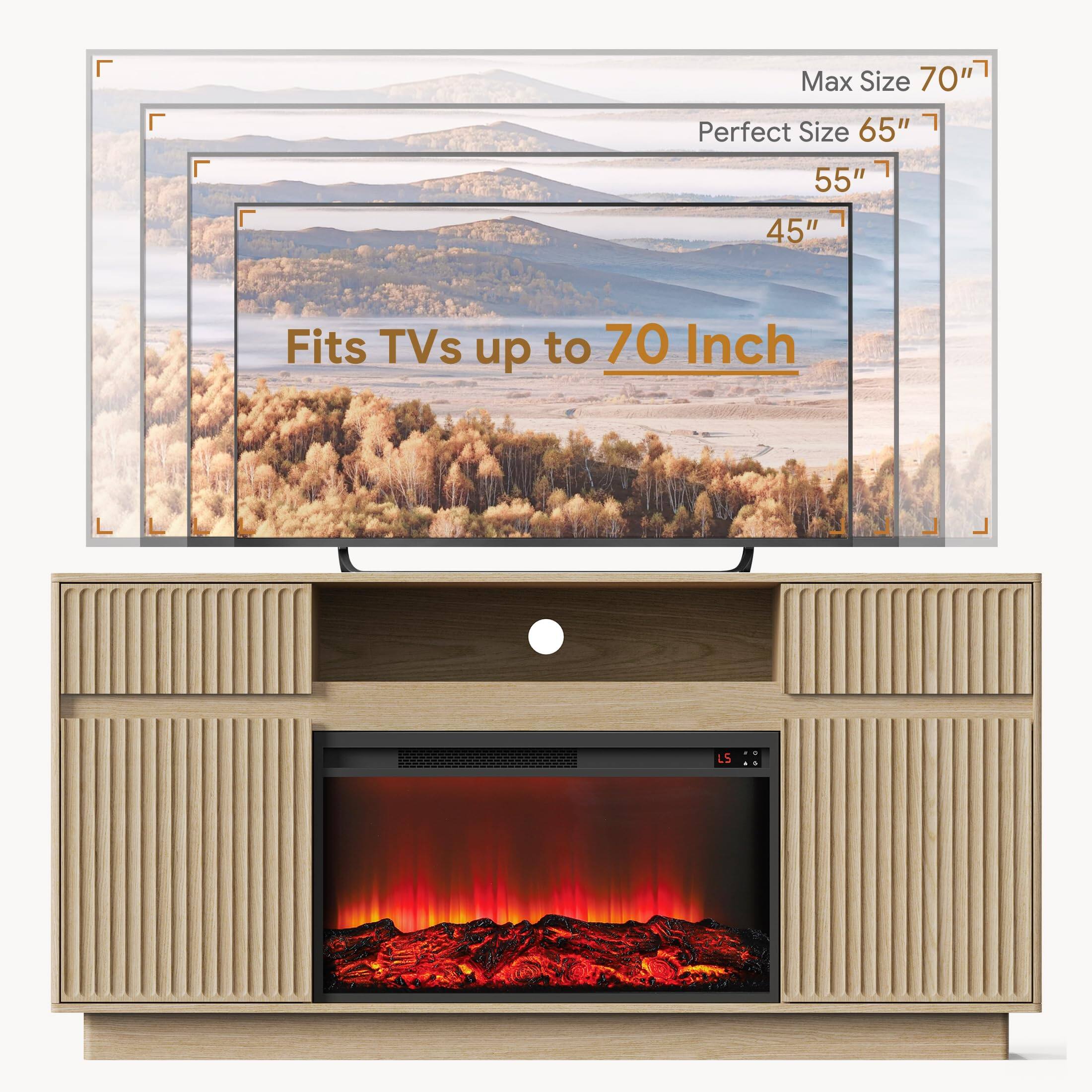 Max Size 70"  
Perfect Size 65" 55" 45"  
Fits TVs up to 70 Inch