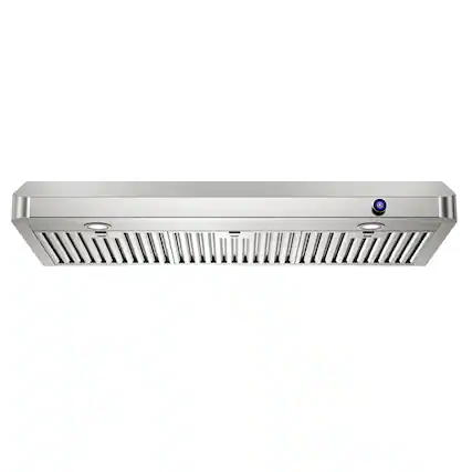 Front. ZJKLA - ZJKLA - 42 inches - Externally Vented - Under cabinet Range Hood - Stainless Steel - Stainless steel.
