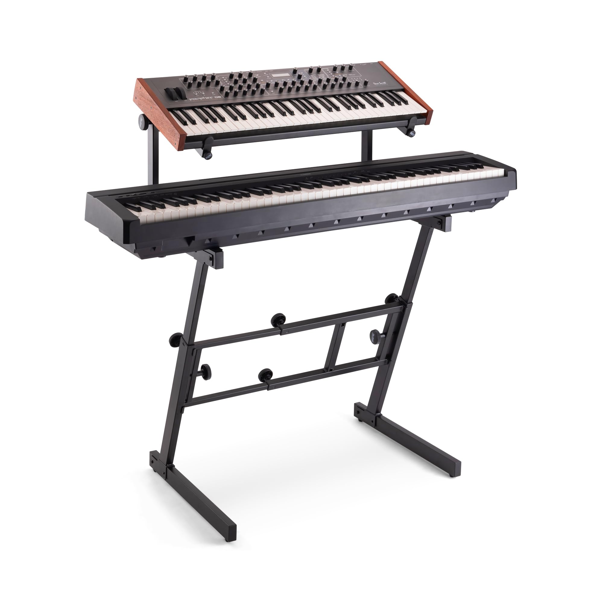 Alt View 7. On Stage Stands - On-Stage KS7365EJ Folding-Z Keyboard Stand w/ Second Tier (Professional, Heavy-Duty, Ergonomic, Digital Pianos, - "NA".