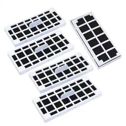 Front. HQRP - 5-Pack Refrigerator Air Filter - Activated Carbon - for GE Cafe ODORFILTER CFE29TSSS CYE23TSSS.