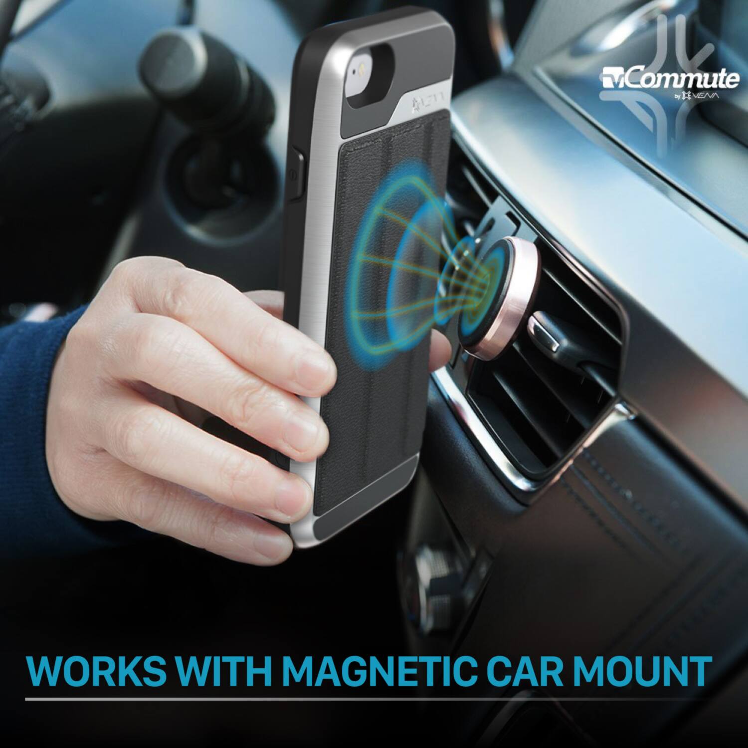 WORKS WITH MAGNETIC CAR MOUNT Commute O a HVEA H