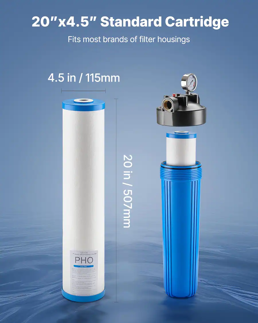 VEVOR Whole House Water Filter Replacement Cartridge 4 5 x20 vevor-whole-house-water-filter-replacement-cartridge-4-5-x20