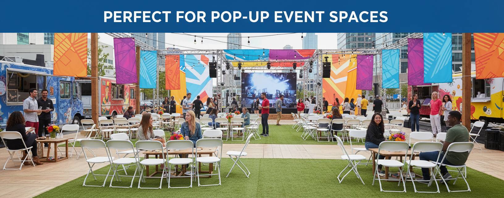 PERFECT FOR POP-UP EVENT SPACES