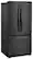 Left. Whirlpool - 22 cu. ft. French Door Refrigerator with Humidity-Controlled Crispers - Black.