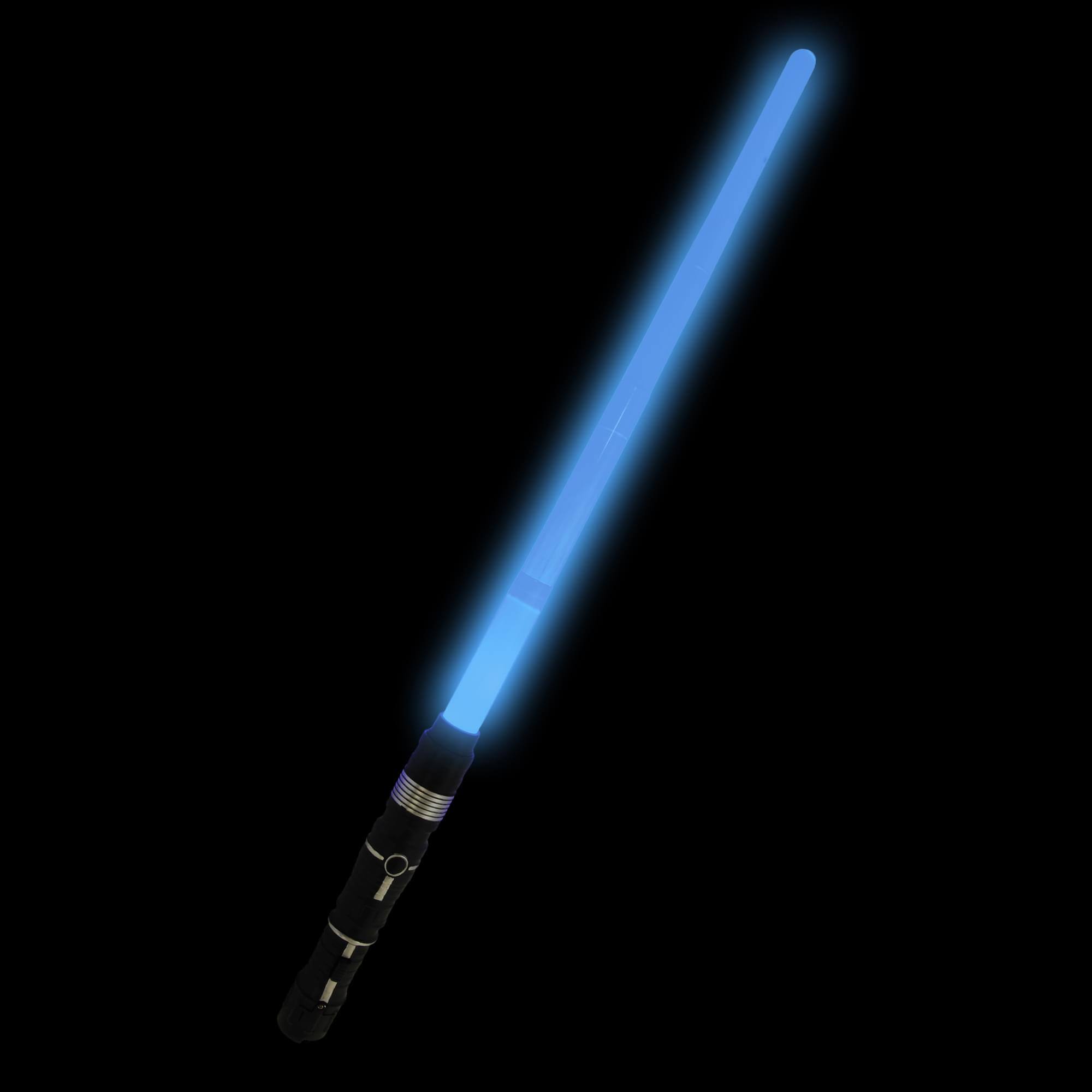 Alt View 2. Funworld - Light-Up 28 Inch Retractable Space Sword Costume Accessory | Lights Up Blue, Red and Green - Red.