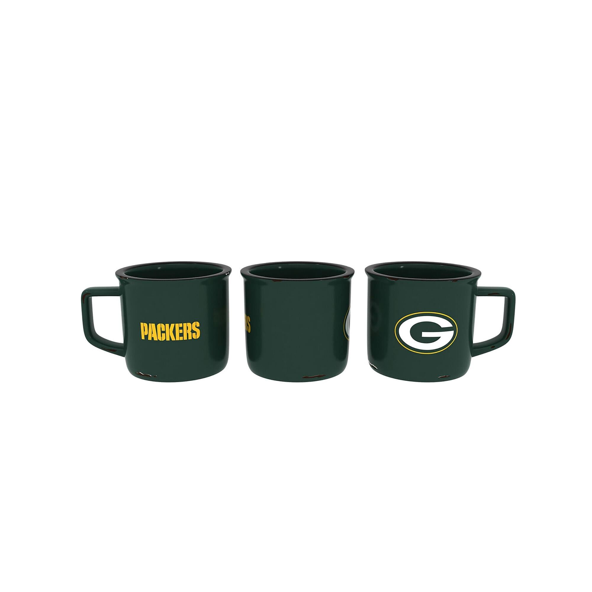 Alt View 1. Evergreen Enterprises - Green Bay Packers 14oz. Ceramic Camp Cup with Gift Box - Multicolor.