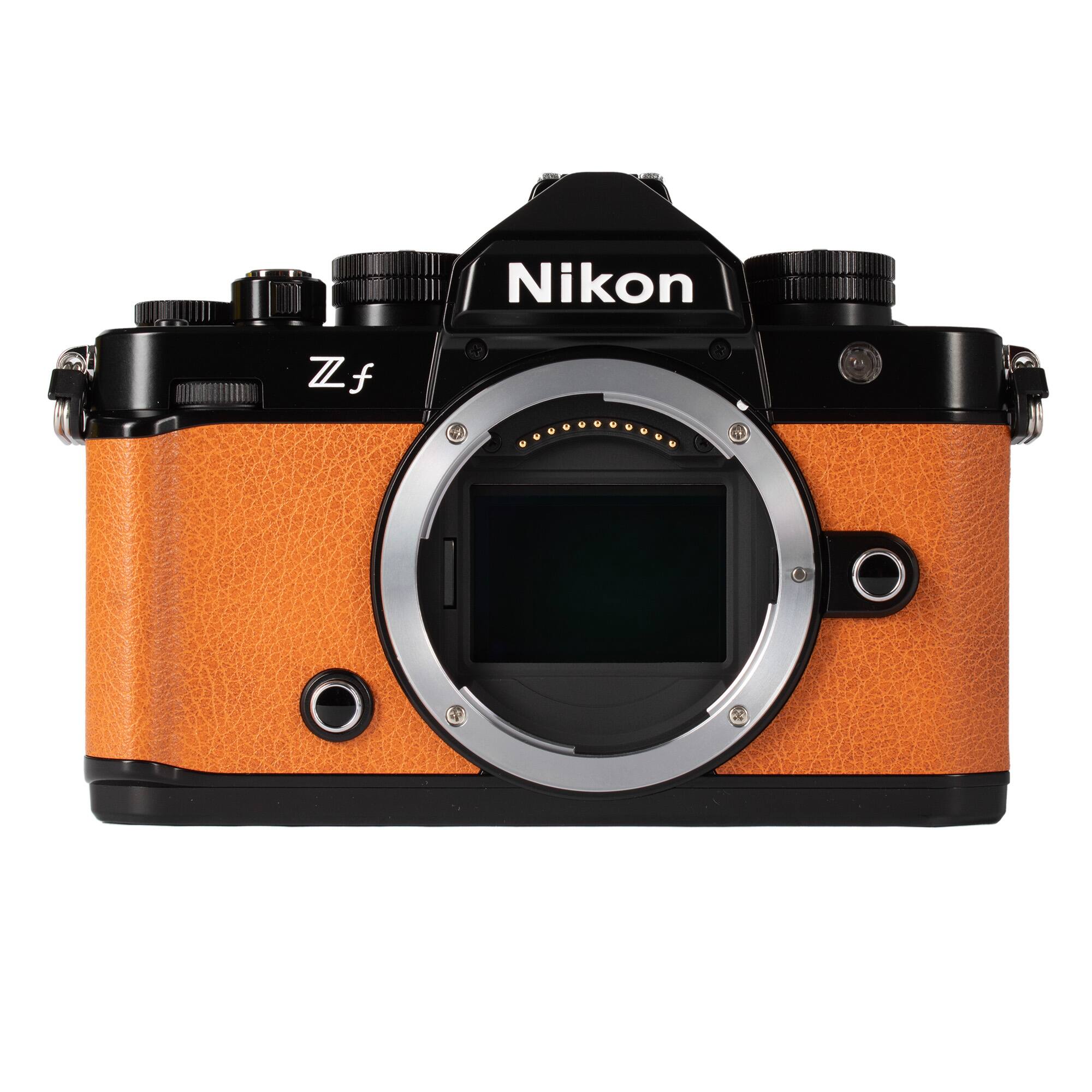 Alt View 2. Nikon - Nikon Zf Full Frame Mirrorless Camera Orange 24.5MP with EXPEED 7 4K Recording and Retro Inspired Design + More.