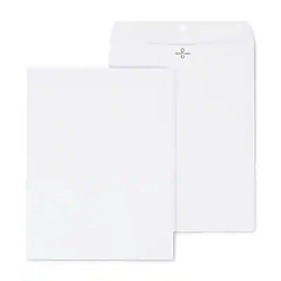 Front. Staples - Clasp & Gummed Catalog Envelopes, 10"L x 13"H, 100/Box - Bright White.