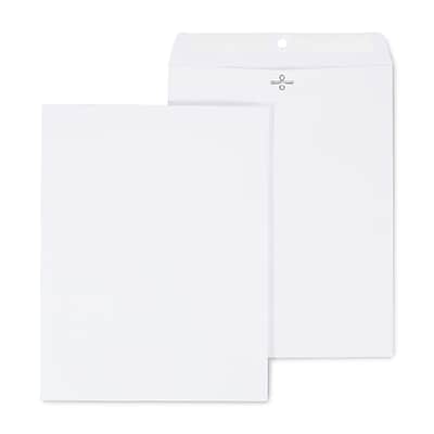 Front. Staples - Clasp & Gummed Catalog Envelopes, 10"L x 13"H, 100/Box - Bright White.
