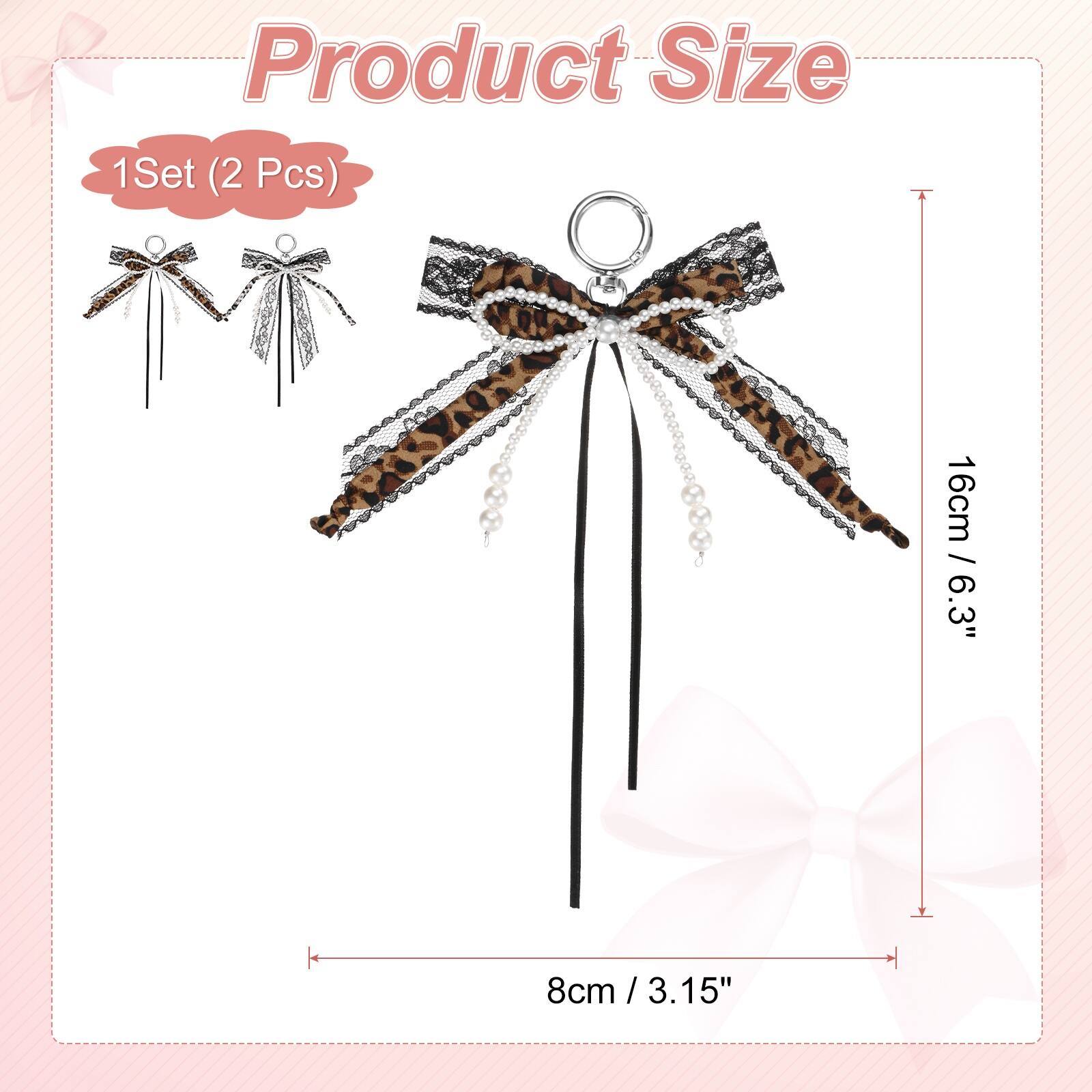 Product Size: 1 Set (2 Pcs)  
16cm / 6.3"  
8cm / 3.15"
