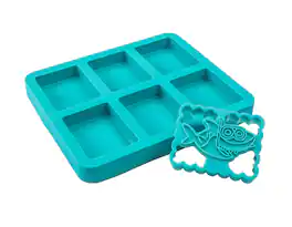 MOBI - Silicone Ice Cream Sandwich Maker, Shark - Blue
