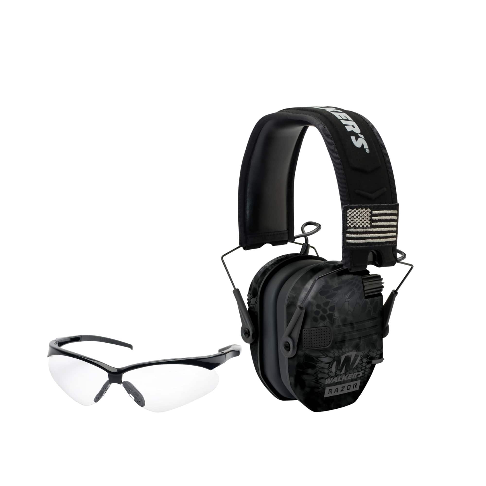 Walkers - Walker's Razor Slim Electronic Earmuff Patriot Series (Camo) and Glasses - Kryptek Camo price history on PriceWatchPro