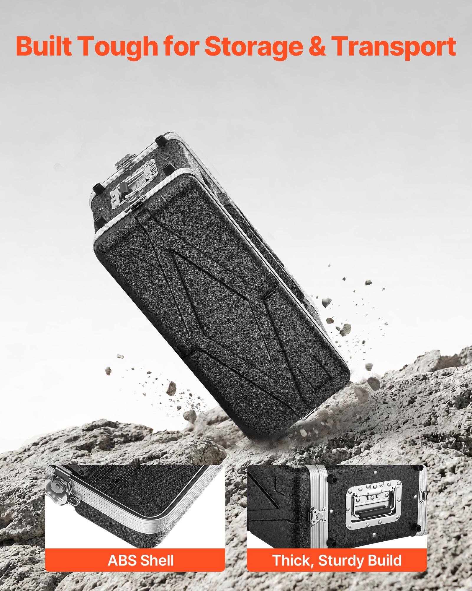 Built Tough for Storage & Transport  
ABS Shell  
Thick, Sturdy Build