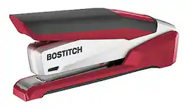 Bostitch - InPower uced-Effort Desktop Stapler, 28-Sheet Capacity, Staples Included - Red