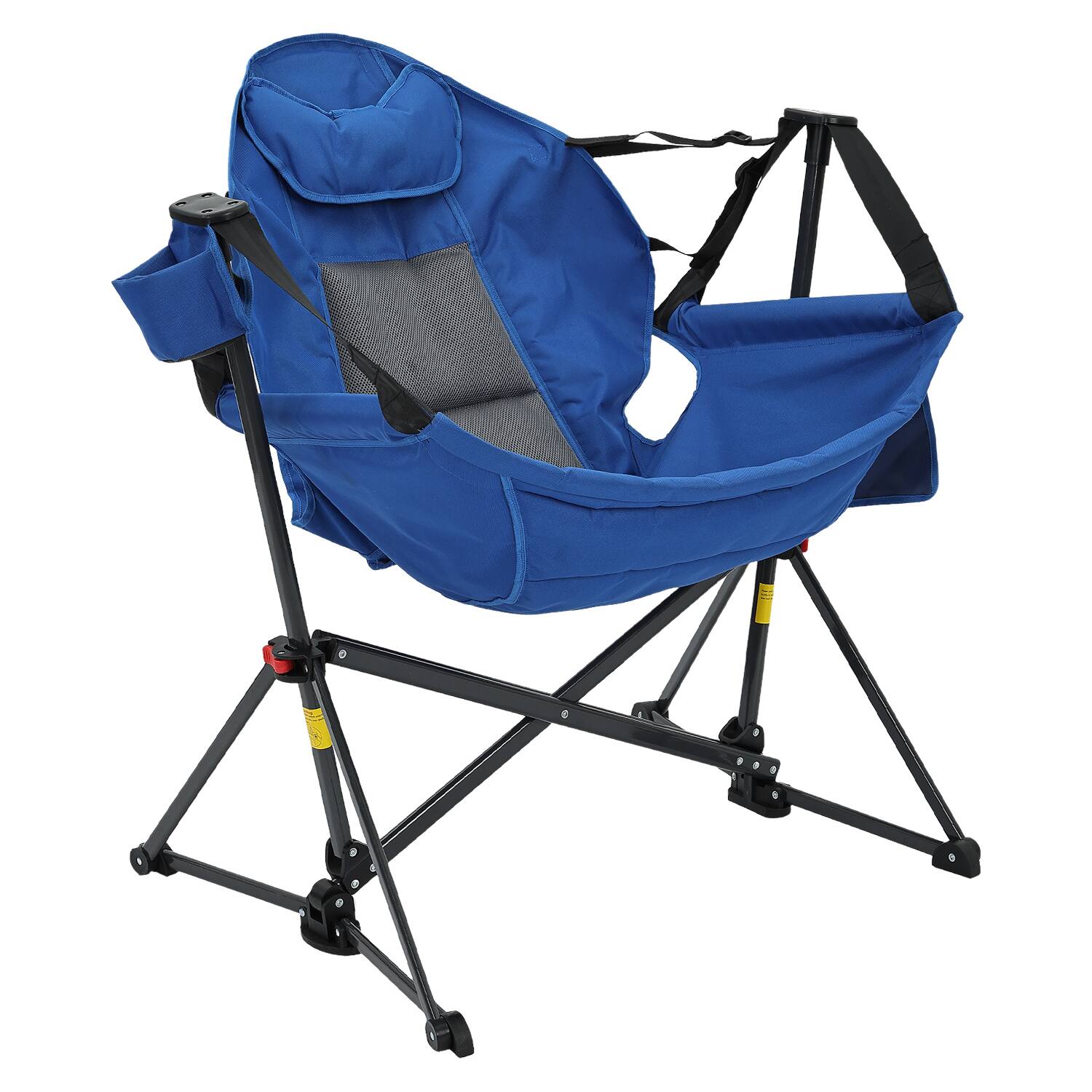 Alt View 3. Ainfox - Ainfox 2 PACK Oversized Camping Folding Chair,  Portable Heavy Duty Swing Chair Hammock - blue.