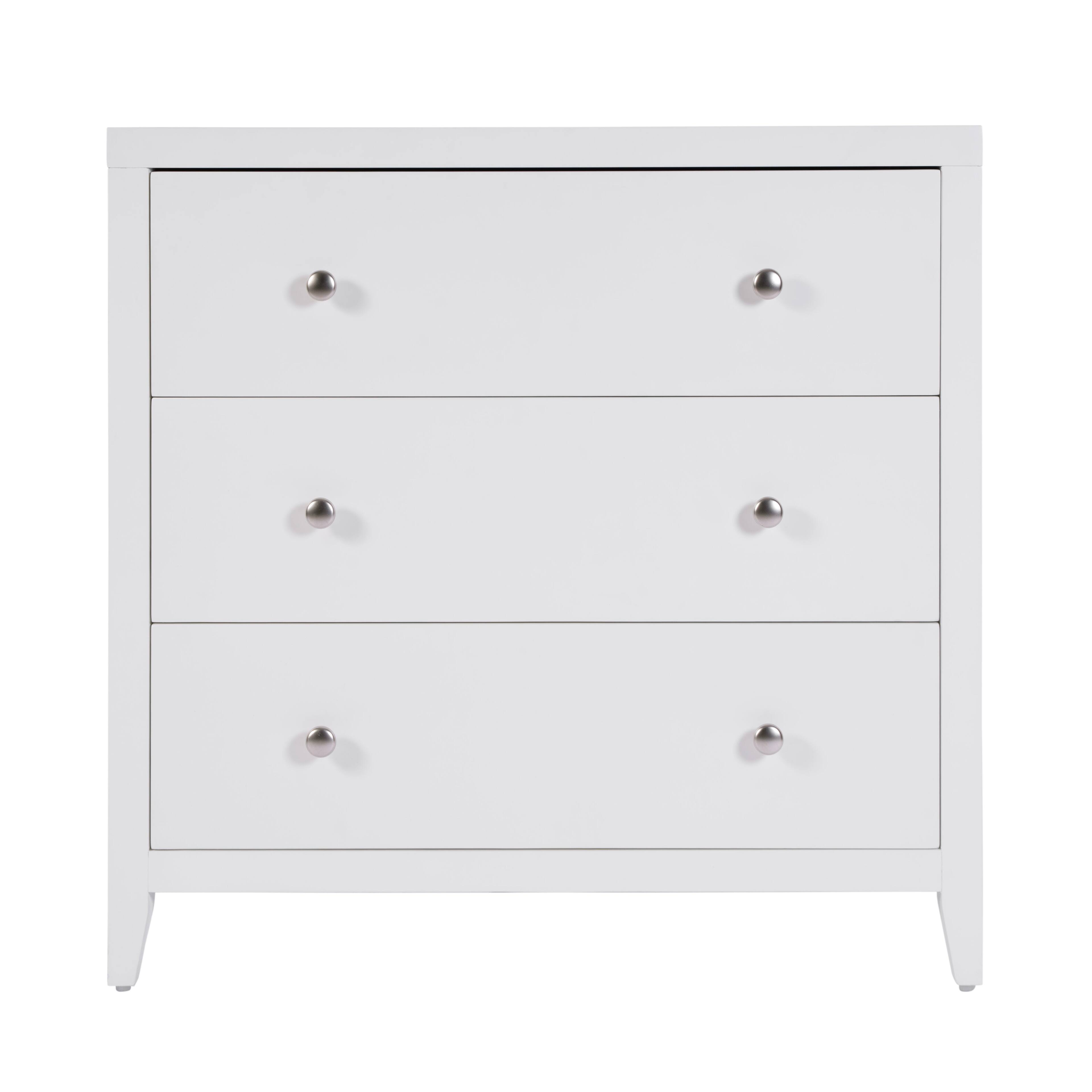Alt View 1. Butler Specialty - Dana 34 in. W Rectangular Wood 3 Drawer Chest - White.
