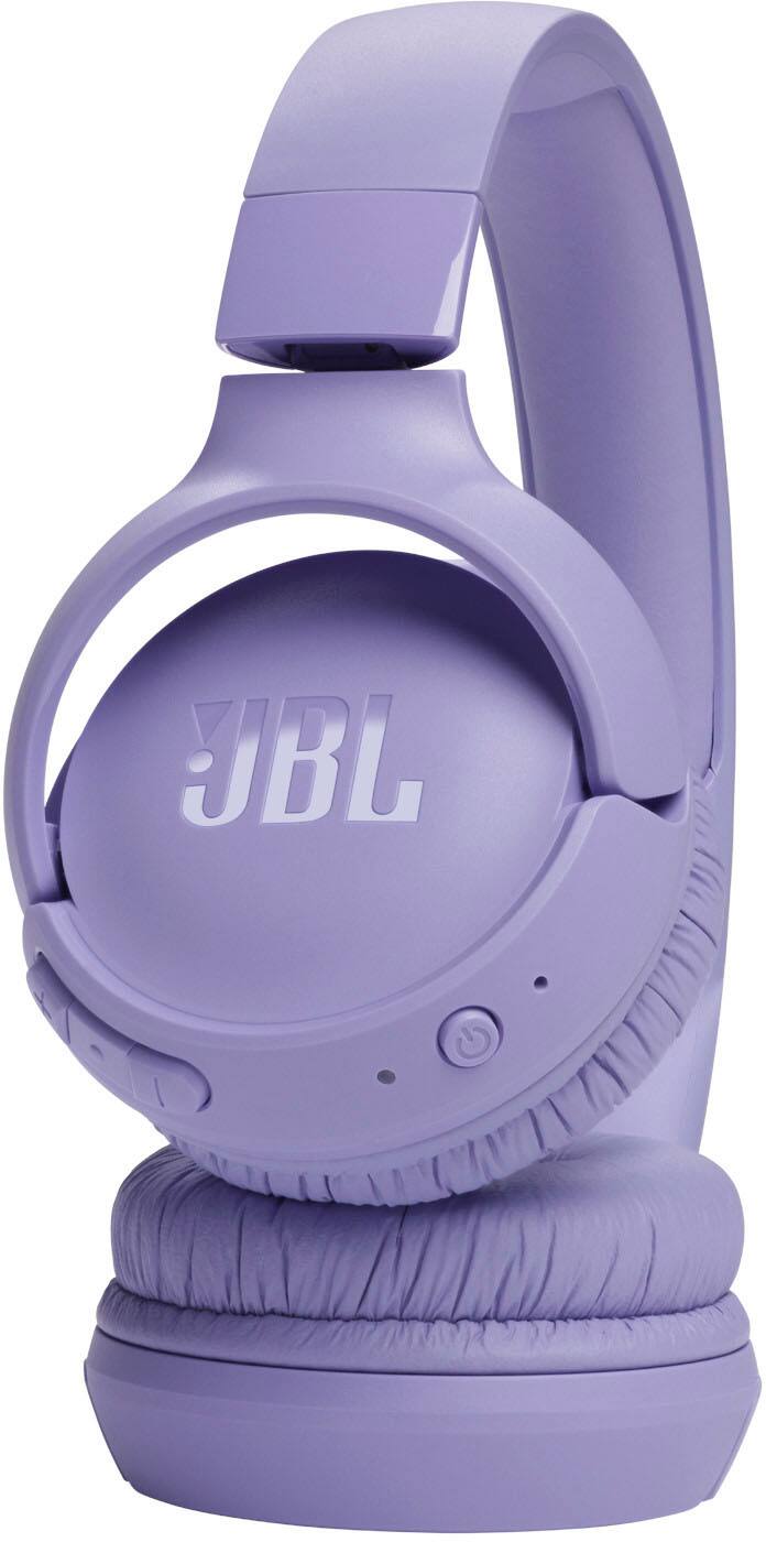 Alt View 3. JBL - TUNE520BT On-Ear Bluetooth headphones - 2024 - Purple.