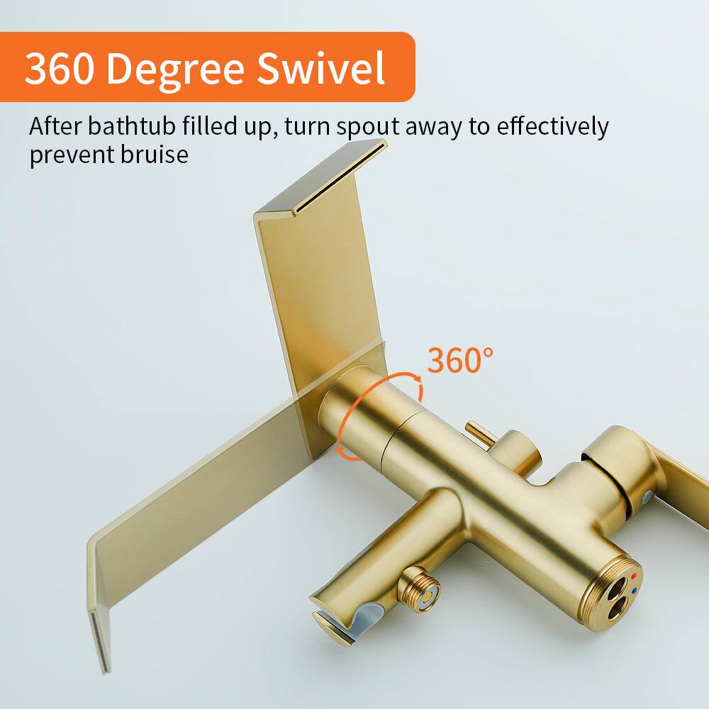 360 Degree Swivel

After bathtub filled up, turn spout away to effectively prevent bruise