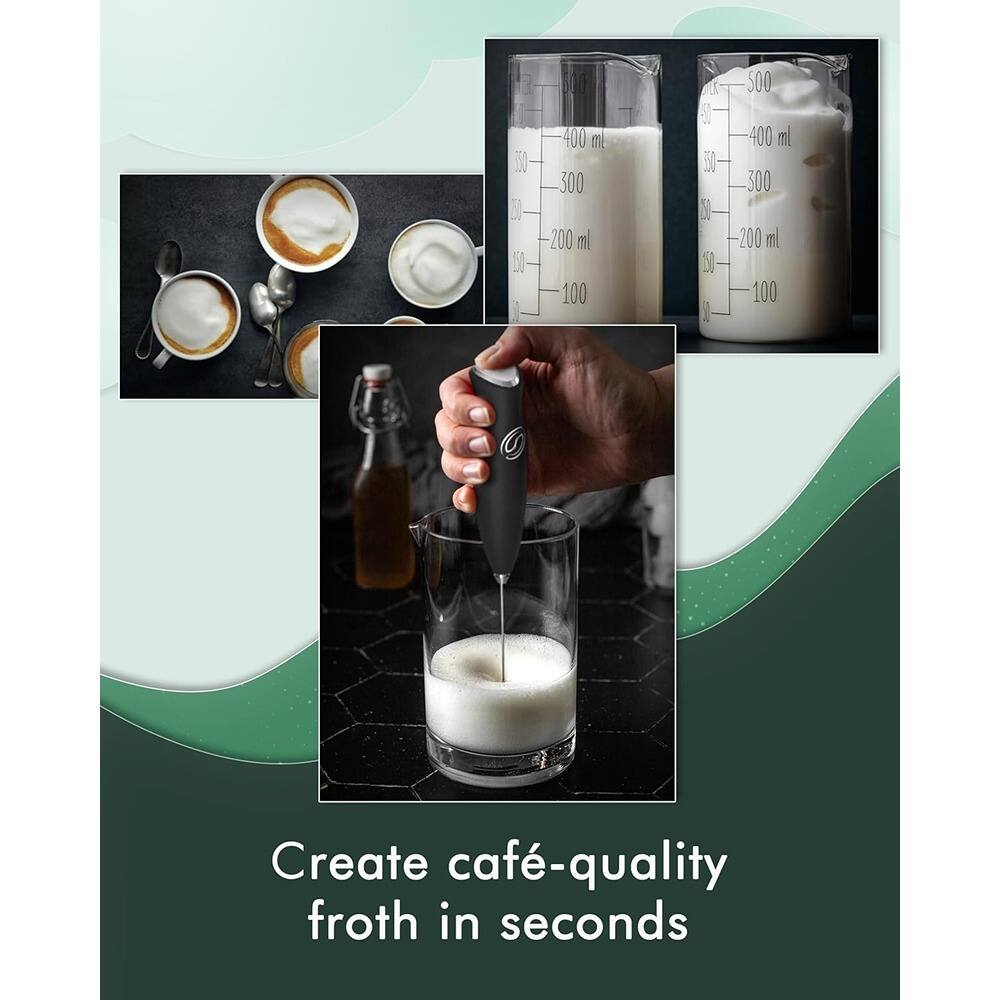 Create café-quality froth in seconds