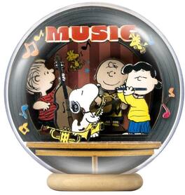 PopMarket - Snoopy Night of Music Wooden Crystal Ball - Collectibles - Multicolor