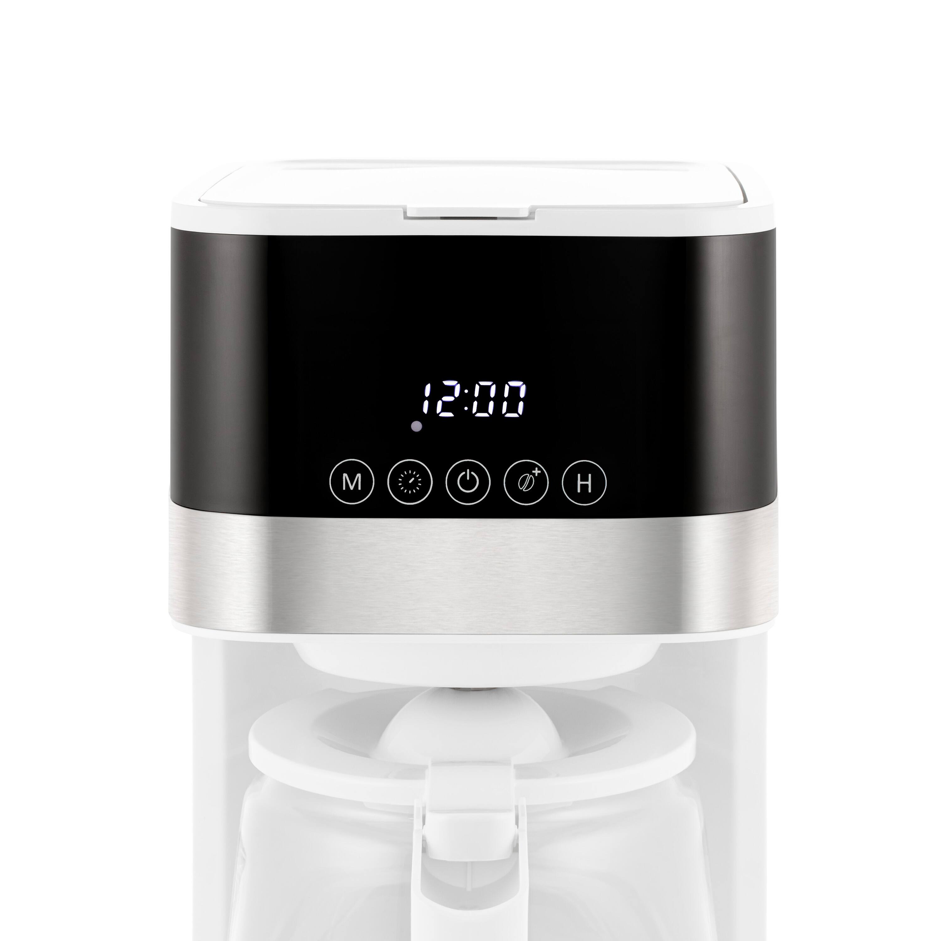 Back. Melitta - Aroma Tocco 10-Cup Drip Coffee Maker with Glass Carafe and Touch Control Display - White.