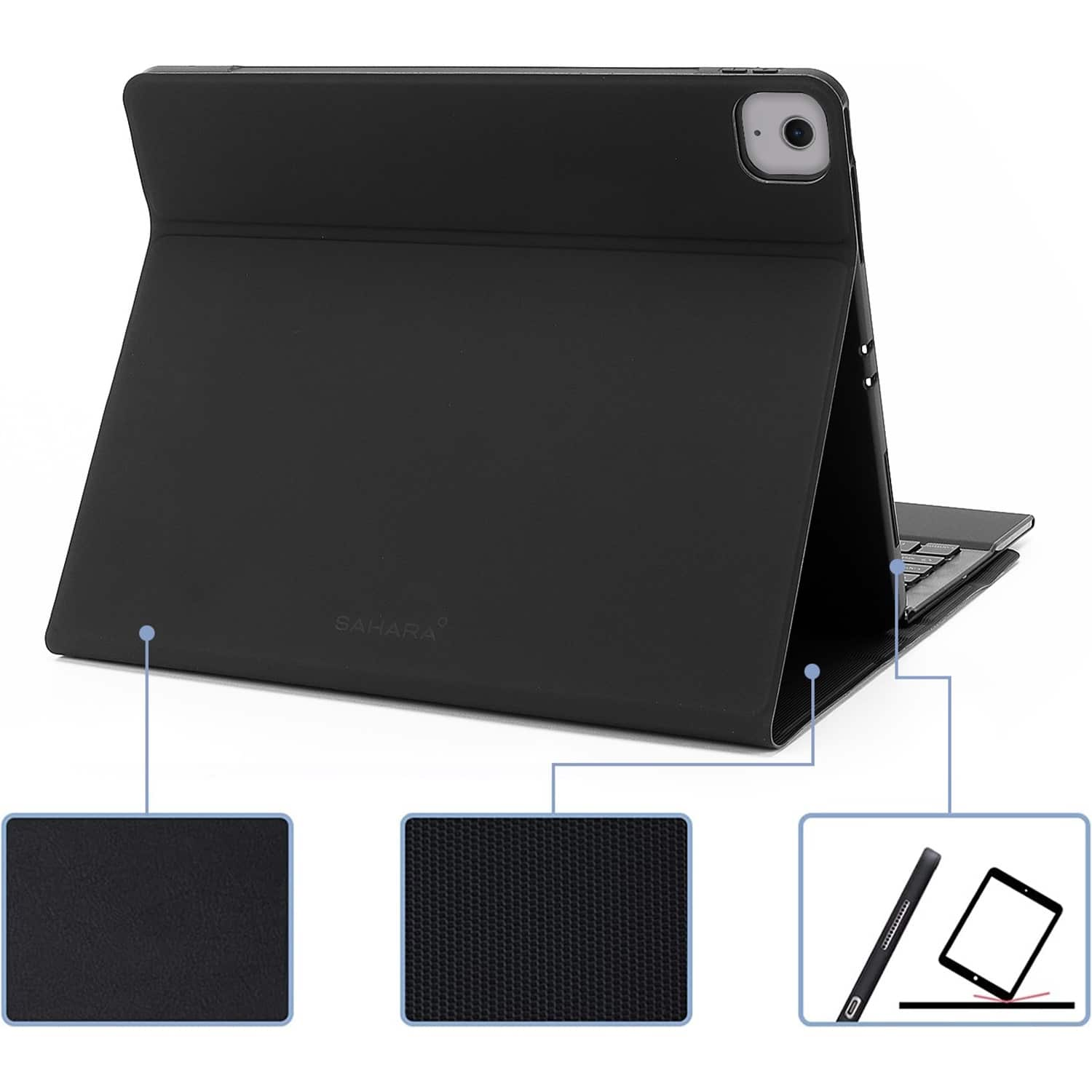 SaharaCase Navigate Series Keyboard Case with Track Pad for Apple iPad