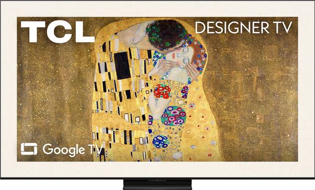 TCL - 55" Class A400U Designer Series 4K UHD HDR QD-Mini LED Smart TV with Google TV, Art Library, and Flush Wall Mount (2026)